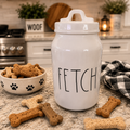 🐾 FETCH Ceramic Dog Treat Jar