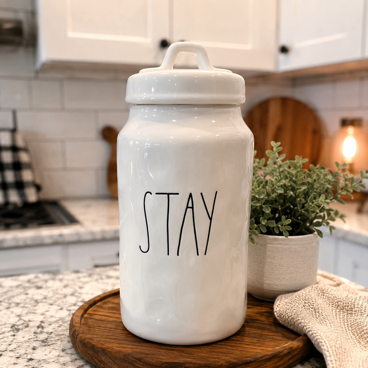 STAY Ceramic Dog Treat Jar