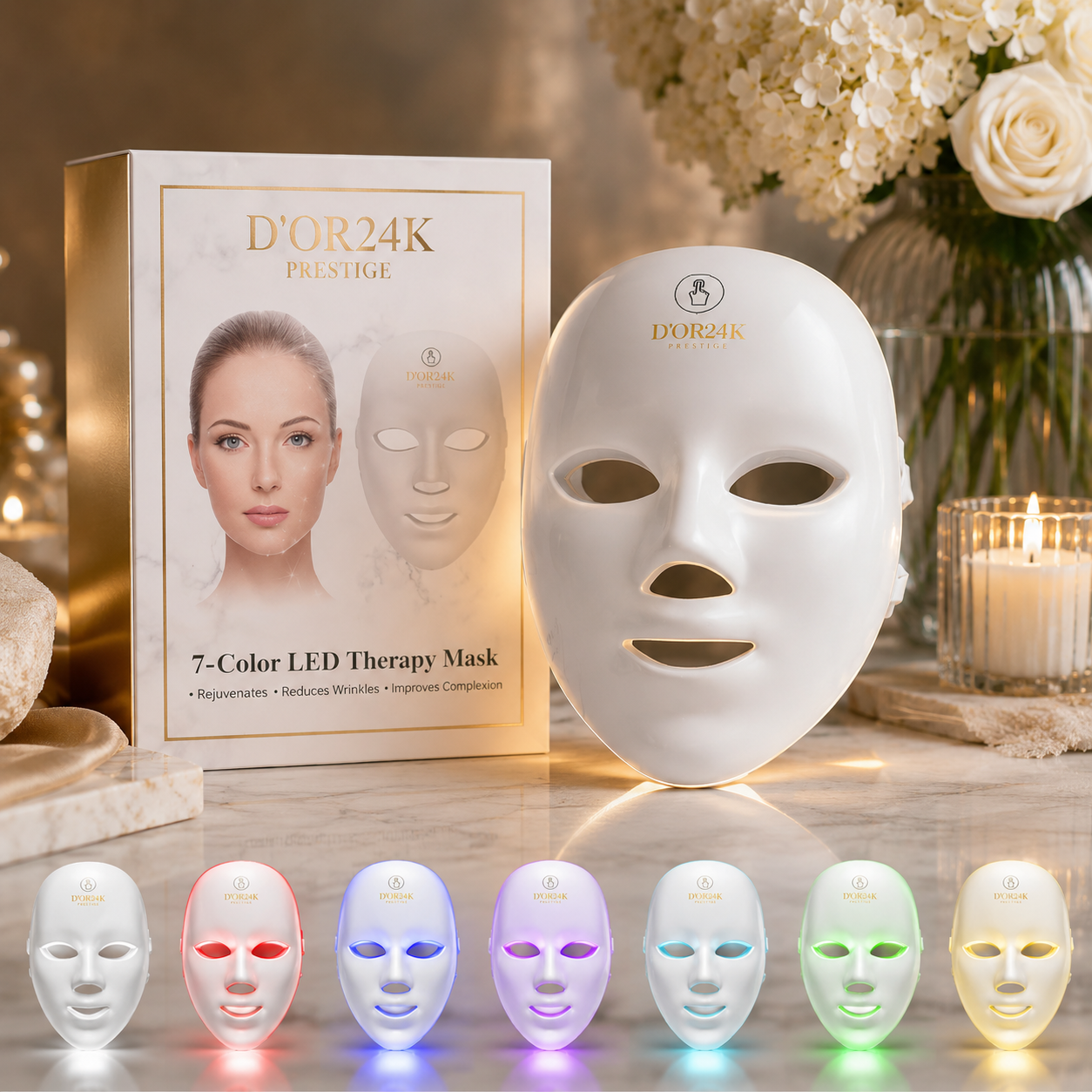7-Color LED Light Therapy Mask