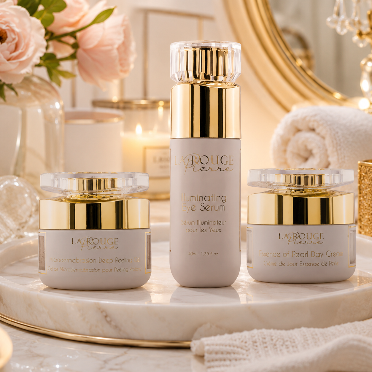 La Rouge Pierre Luxury 3-Piece Skincare Collection