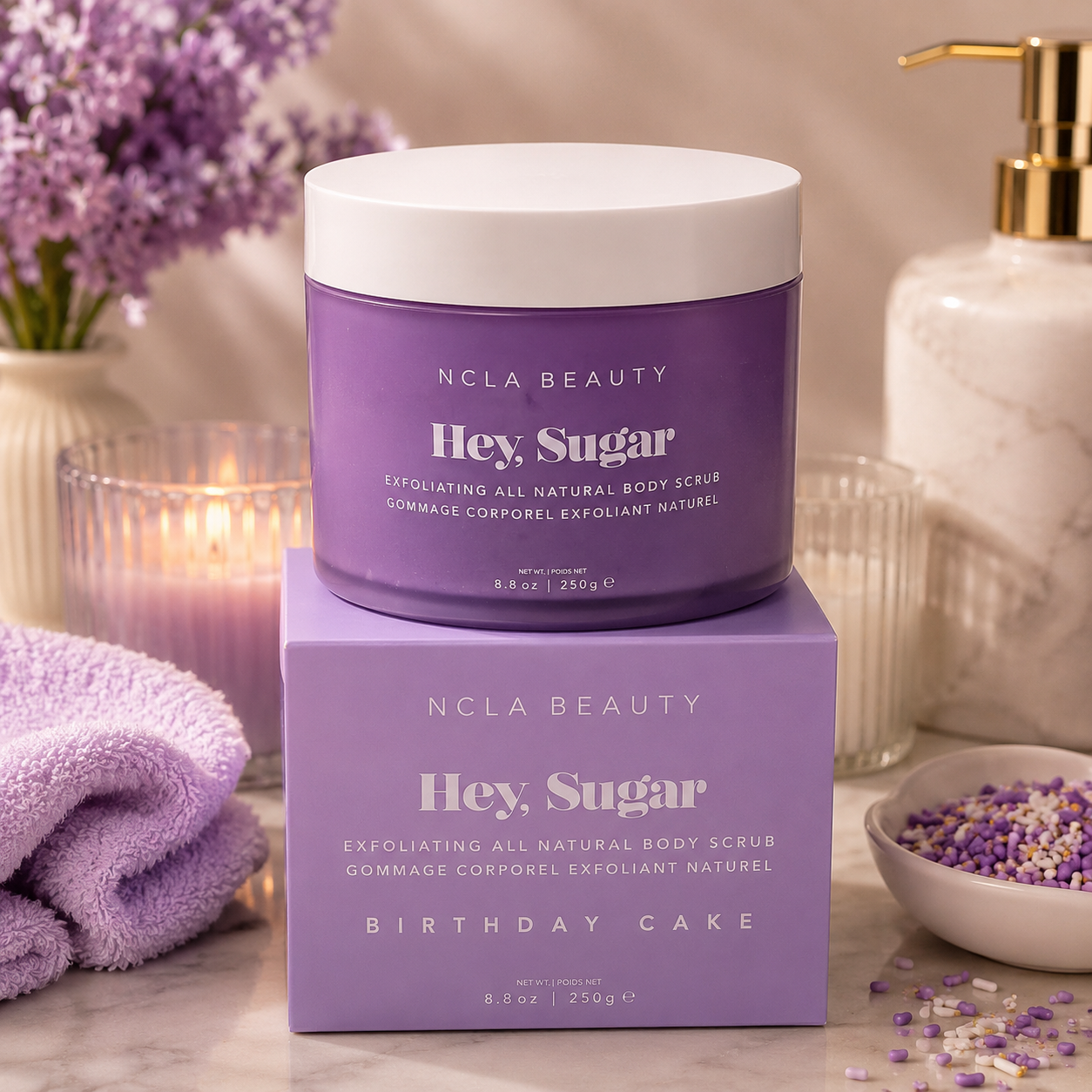 NCLA Beauty Hey, Sugar Birthday Cake Exfoliating Body Scrub