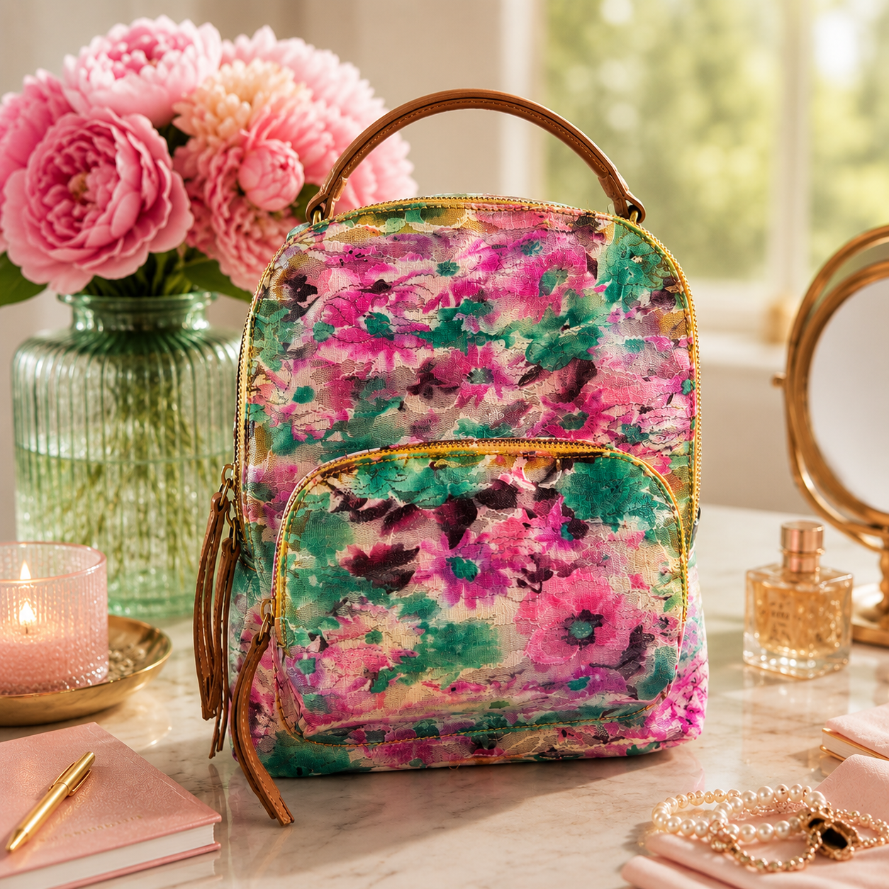 Floral Garden Mini Backpack