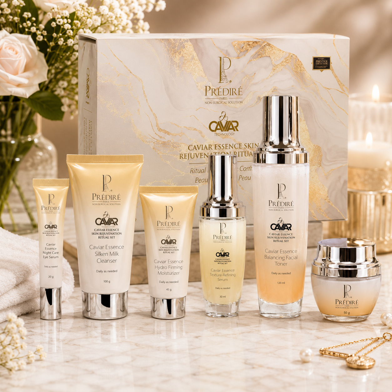 Prediré Paris Caviar Essence Skin Rejuvenation Ritual Set