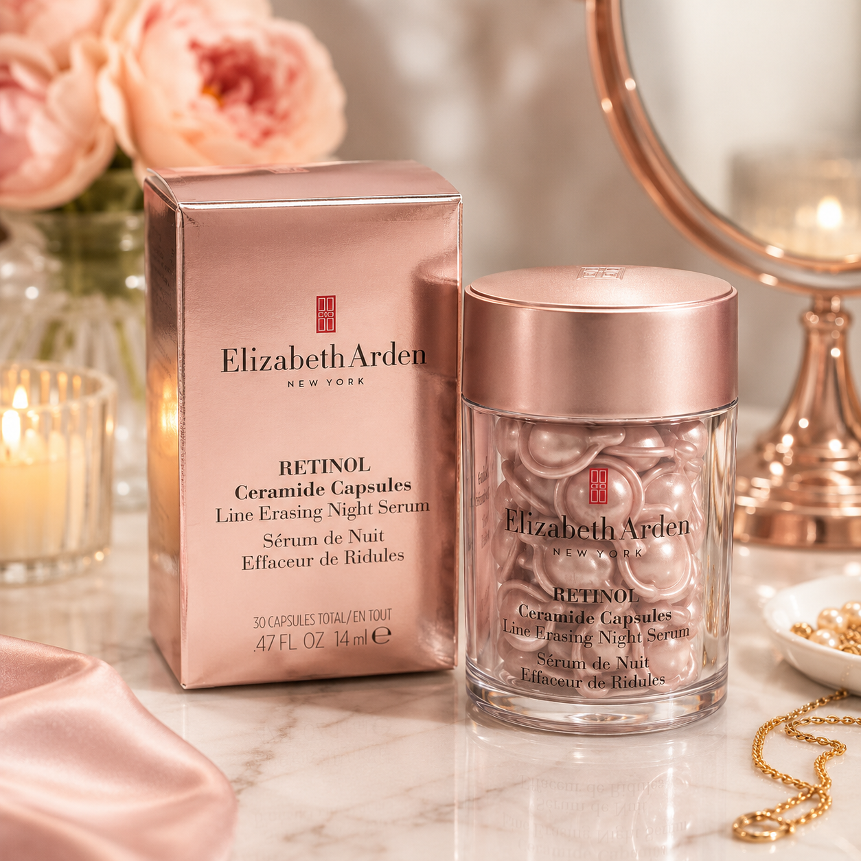 Elizabeth Arden Retinol Ceramide Capsules Line Erasing Night Serum