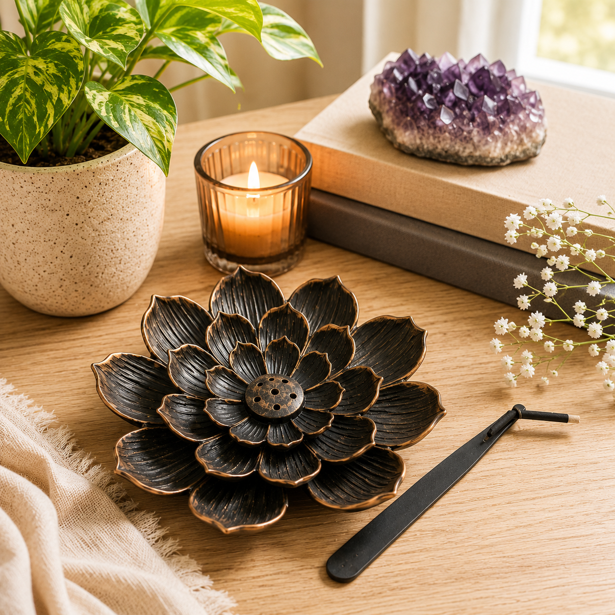 🌸 Lotus Blossom Incense Holder 🌸