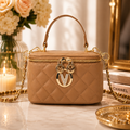 Valentino Orlandi Quilted Vanity Crossbody Bag