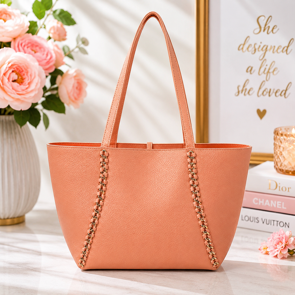 Badgley Mischka Chain Tote Bag
