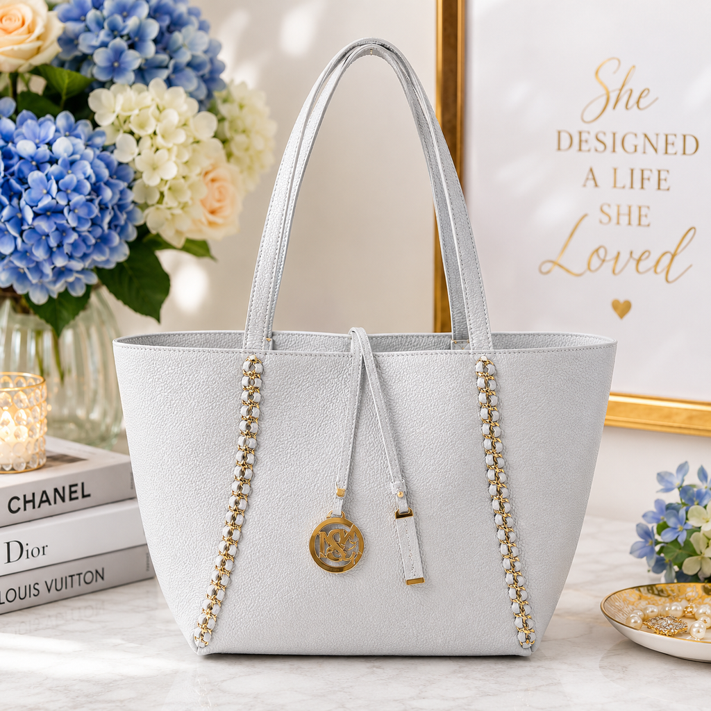 Badgley Mischka Chain Tote Bag