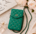Badgley Mischka Green Phone Holder Crossbody
