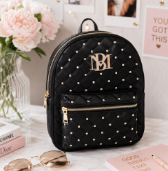 Badgley Mischka Mini Black Backpack
