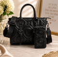 Valentino Orlandi Black Kayla Large Tote