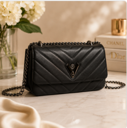 Valentino Orlandi Capricorn Crossbody – Gunmetal Edition